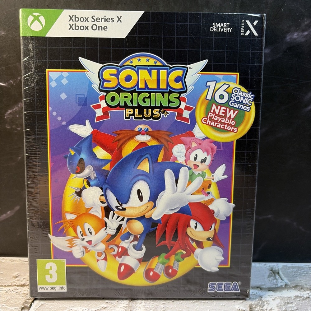 Sonic Origins Plus Xbox One Xbox Series X New Sealed Sega 16 Classic Games